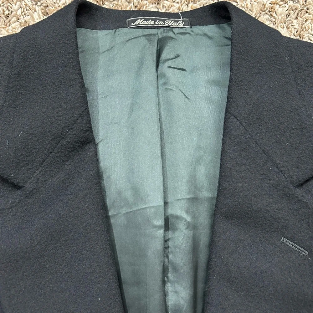 Valentino Uomo Black Wool Cashmere Men’s Blazer Sz 41R